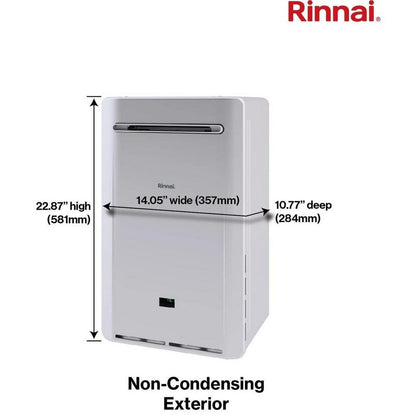 Rinnai REP Model Series 199 MBH Outdoor Non-Condensing Natural Gas Tankless Water Heater
