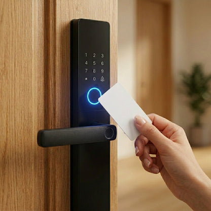 Smart Door Handle Lock – Fingerprint, Keypad & App Control | Votara