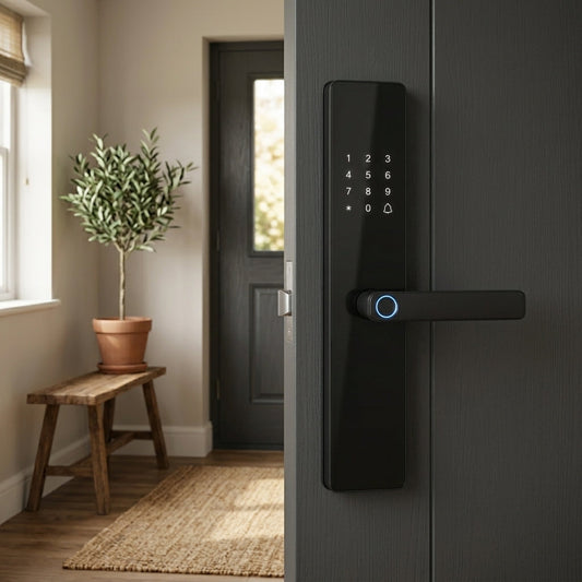 Smart Door Handle Lock – Fingerprint, Keypad & App Control | Votara